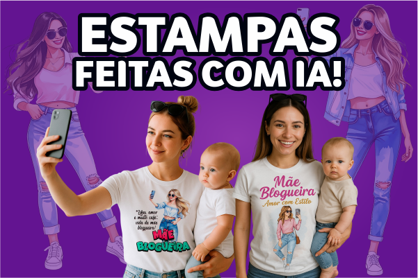 artes para estampas feita com inteligência artificial